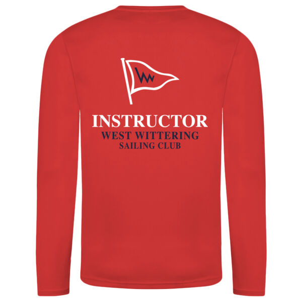 WWSC Mens Technical Instructors Long Sleeve T-shirt - Red Thumbnail